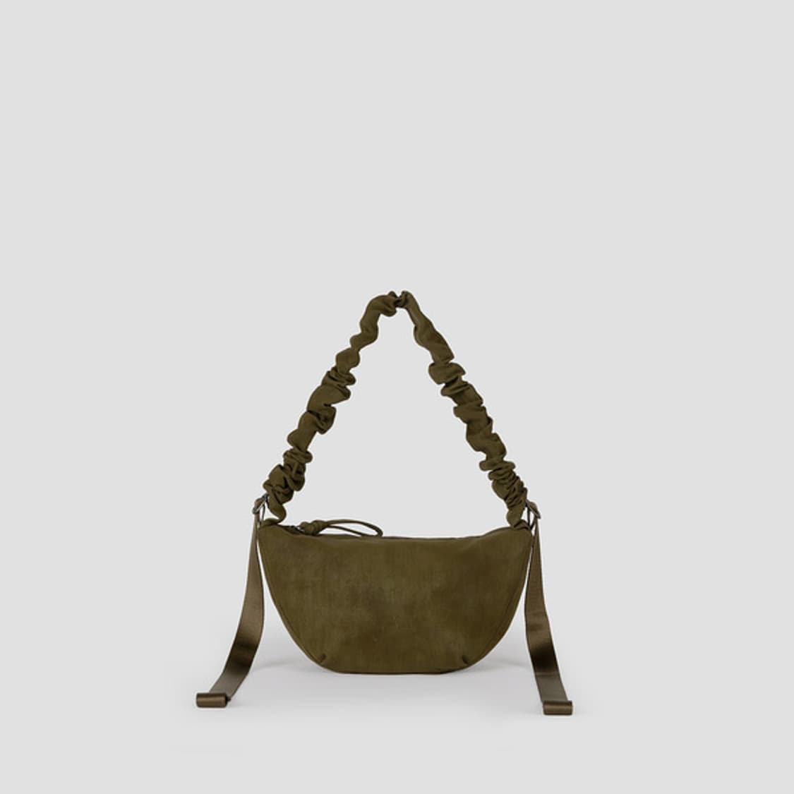 데일리 셔링백 폭스 스웨이드 스모키 카키 상품이미지1