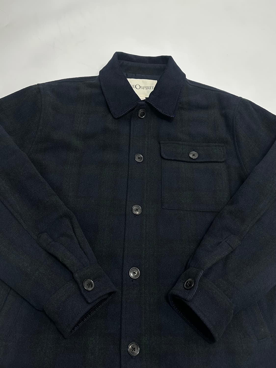 지오스피릿 체크 모직 자켓 상품이미지5