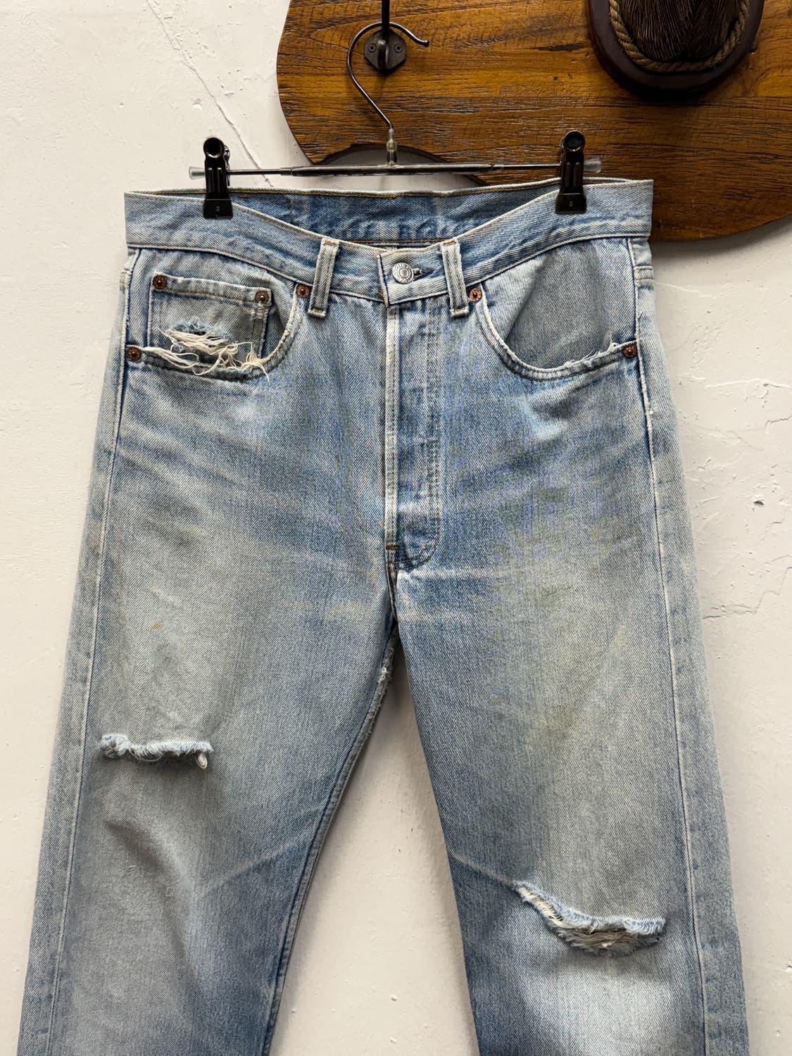 90s USA Levi’s 501 Heel Bite Straight De 상품이미지6