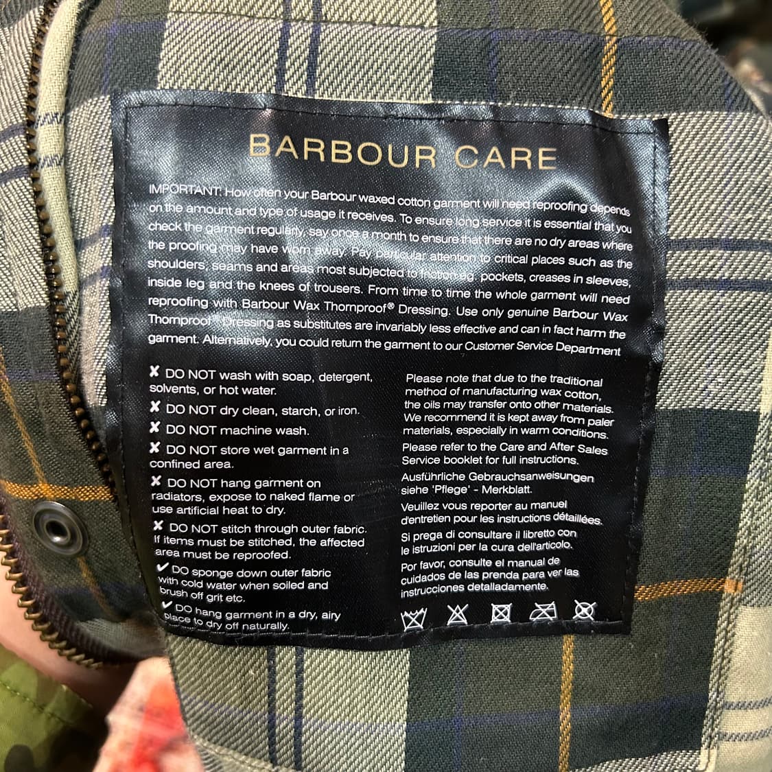 [L] 바버 비데일 왁스코팅 자켓 상품이미지9