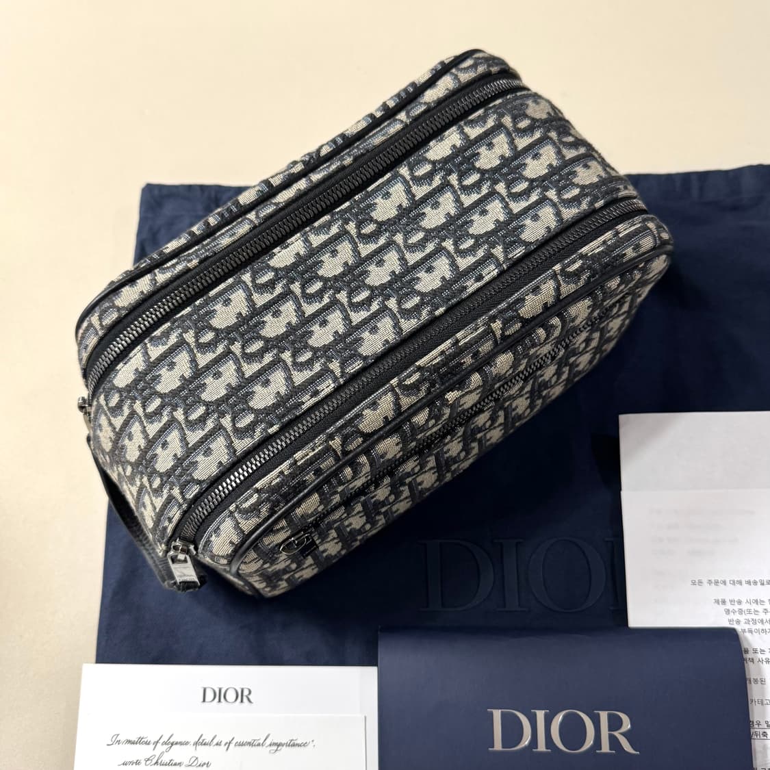 [정품/당일출고]디올 오블리크 토일레트리 클러치 상품이미지2