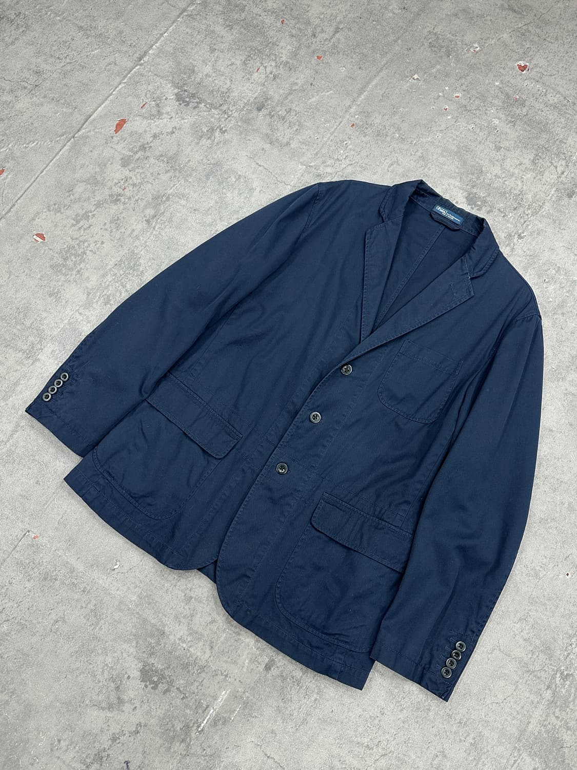 폴로 코튼 블레이저 네이비 상품이미지2