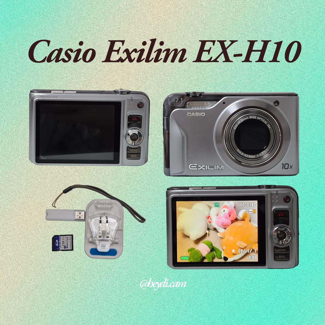 (츄디카)카시오 엑슬림 Casio Exilim EX-h10 화이트 상품이미지2