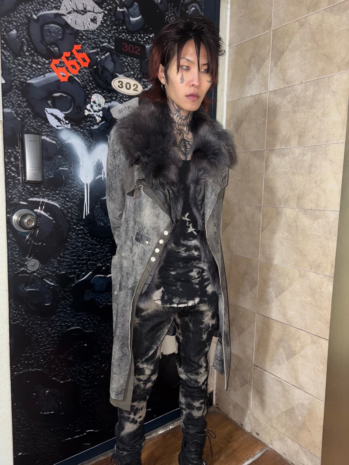 Vkei suede fur long coat 상품이미지2