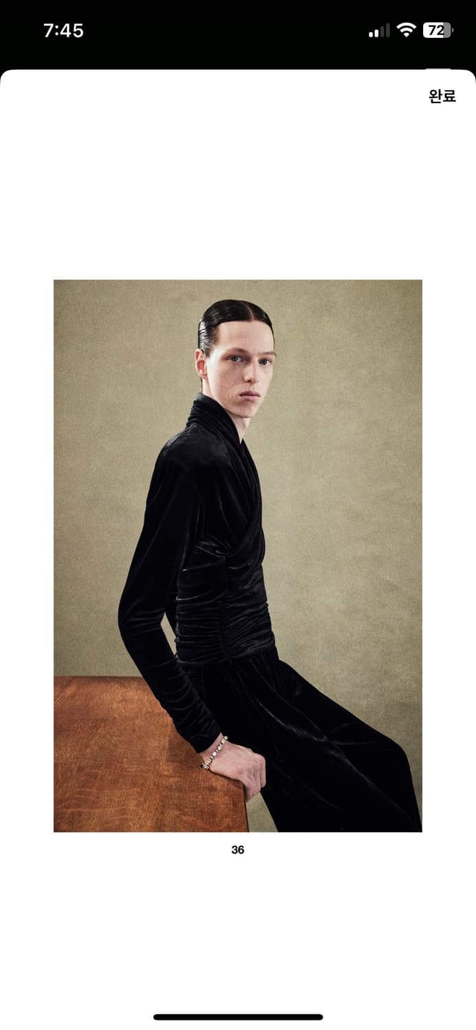 생로랑 23aw 벨벳 탑 상품이미지3