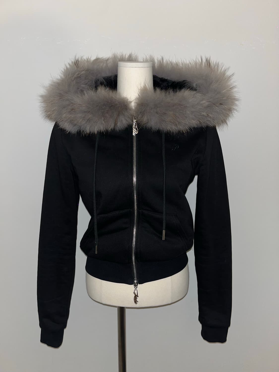 Pale jade hooded zip-up 상품이미지1