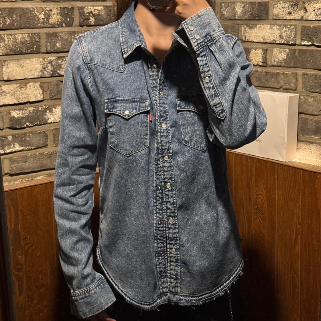 M) 리바이스 투포켓 웨스턴 데님 셔츠 상품이미지9