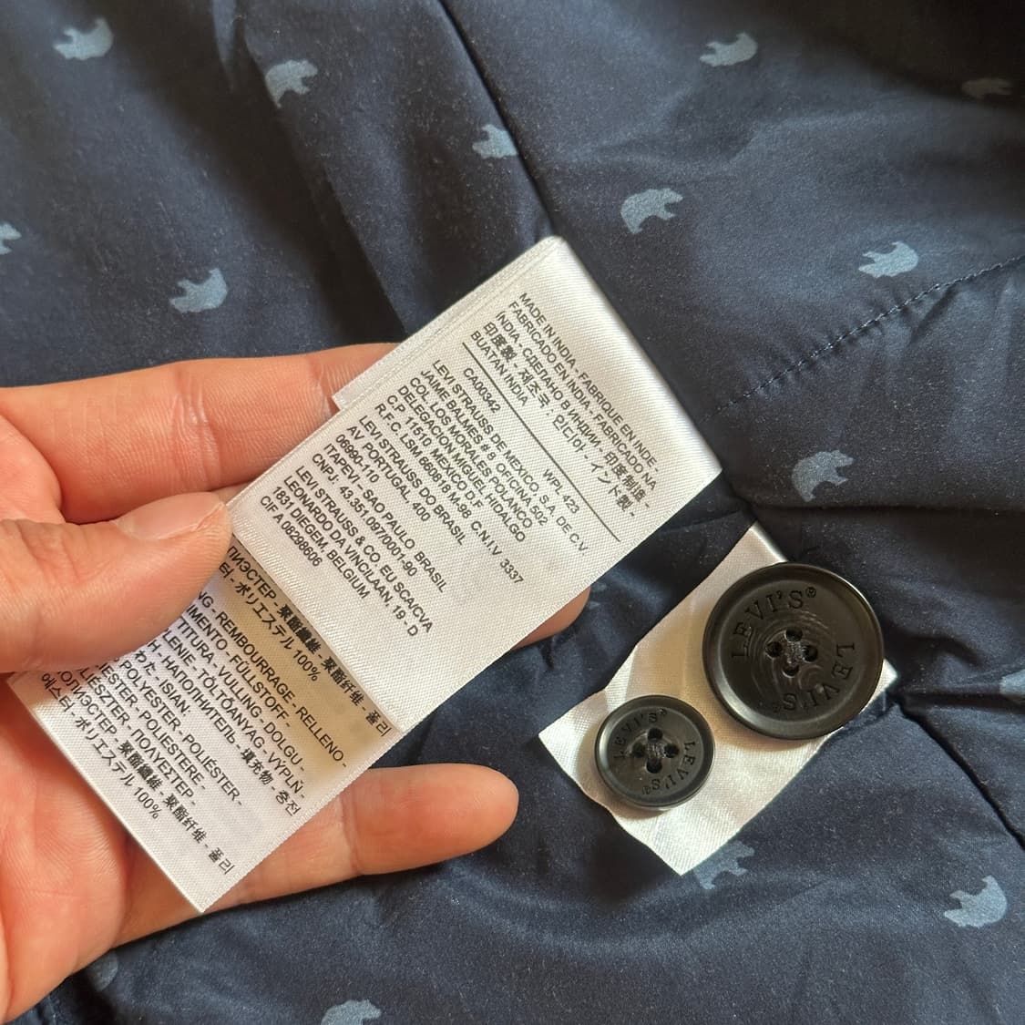 Levi’s navy wool pea coat 상품이미지8