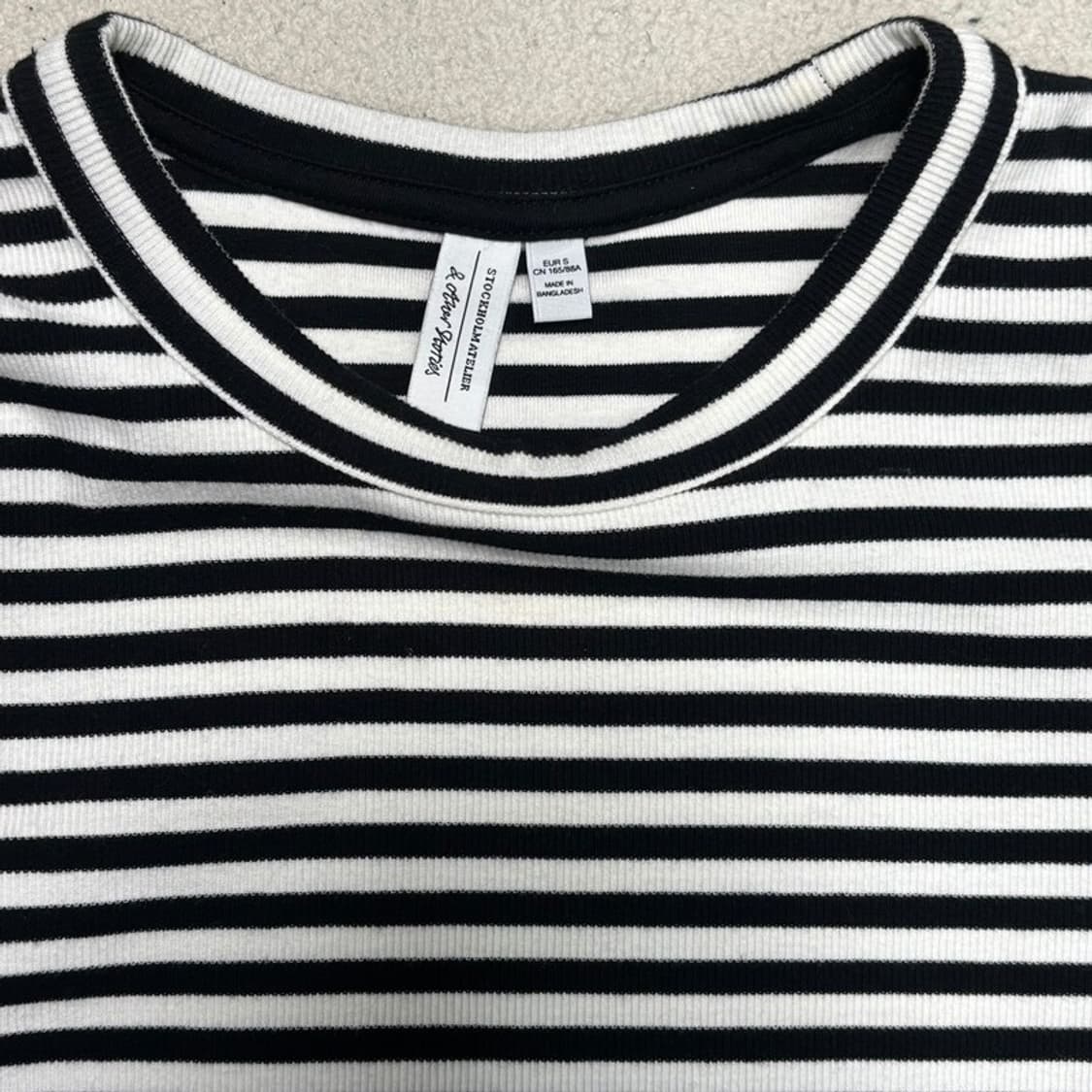 & OTHER STORIES 스트라이프 반팔 티 S 상품이미지3