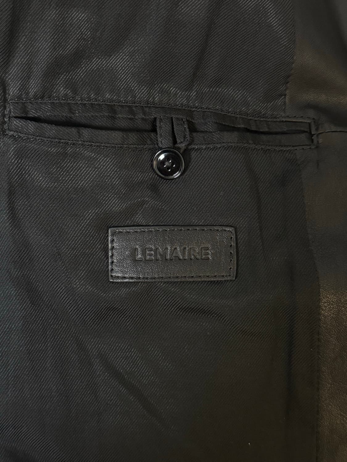 Lemaire 르메르 25fw 레더 블레이저 M 상품이미지4