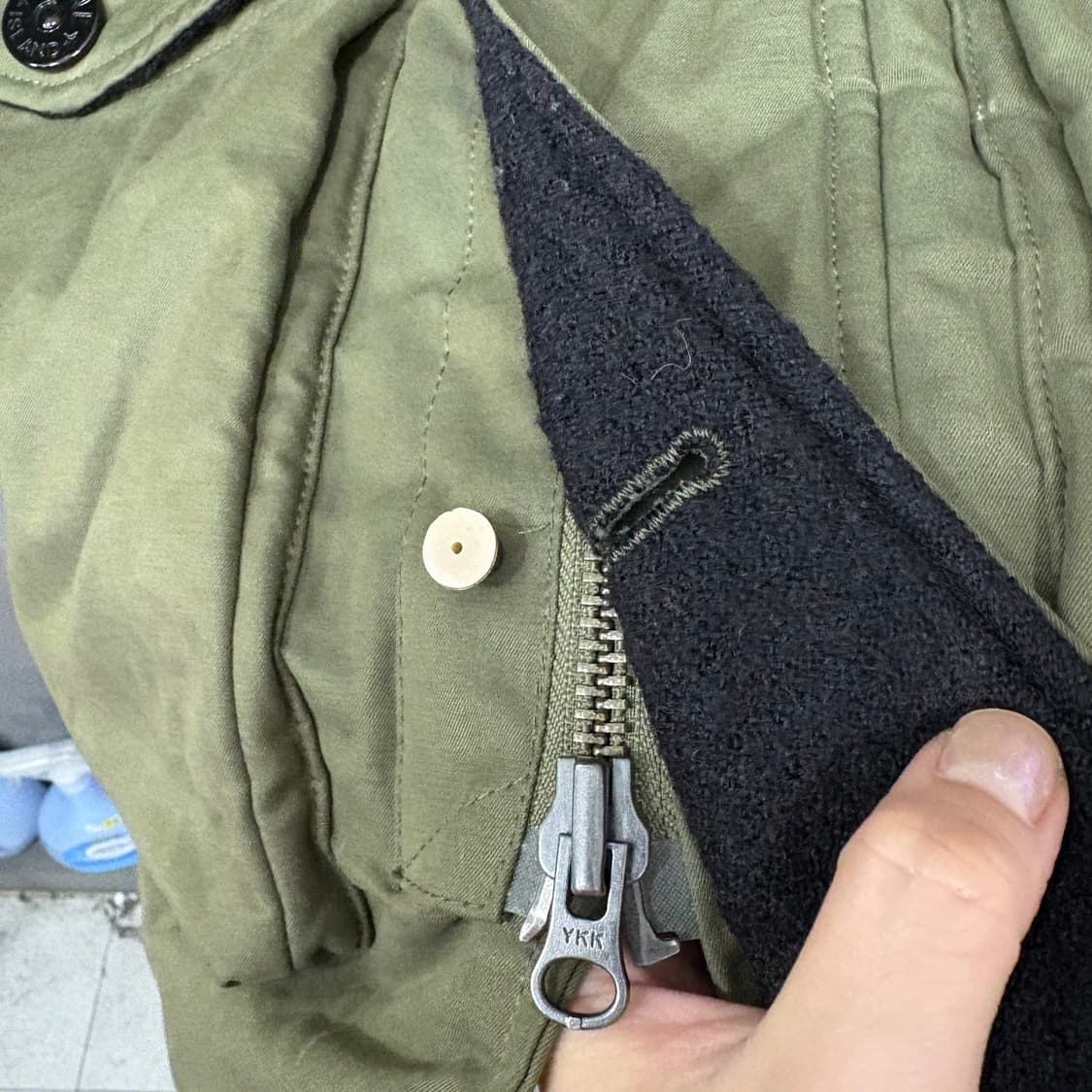 스톤아일랜드 다비드 TC 패딩 자켓 카키 상품이미지4