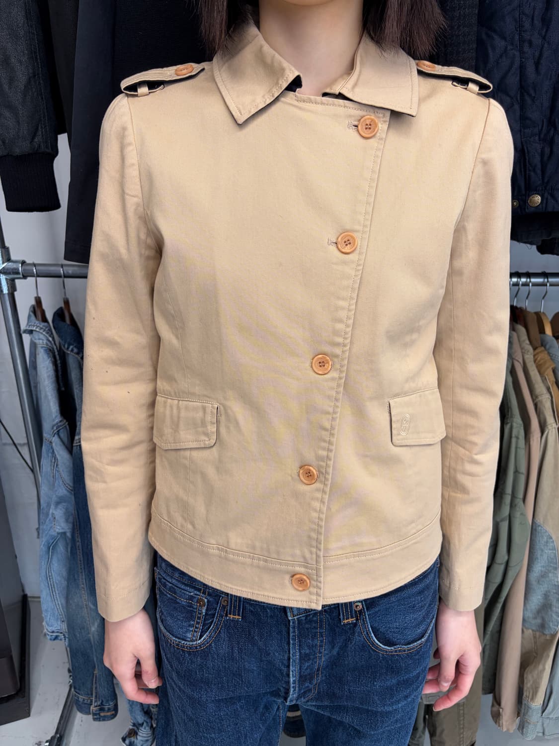 Castelbajac 베이지 숏 자켓 상품이미지1