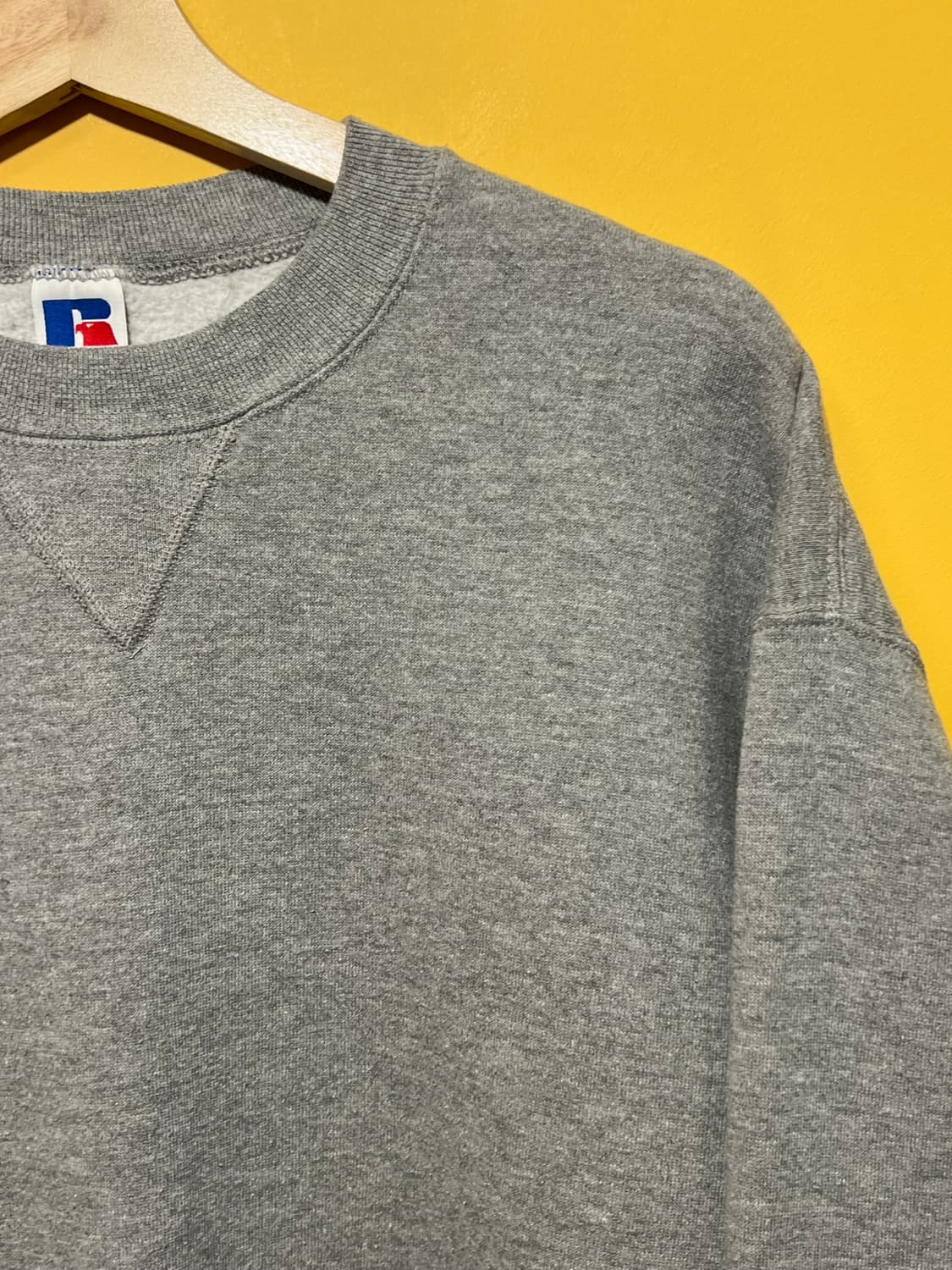 90s [L] 러셀 맨투맨 빈티지 스웨트셔츠 그레이 상품이미지2