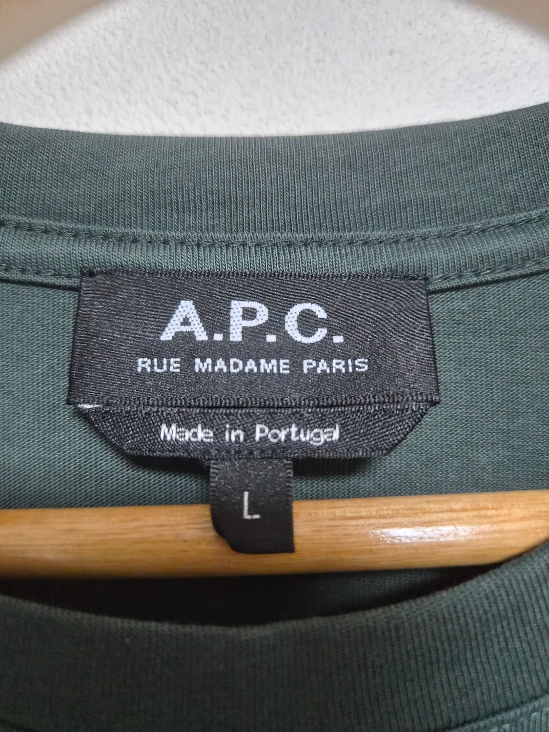 APC아페쎄 가슴로고 반팔 티셔츠 L - T122 상품이미지4