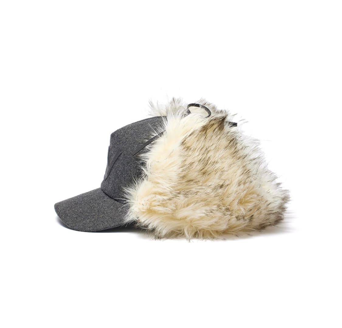 Open yy  퍼 이어플랩 모자그레이 상품이미지2