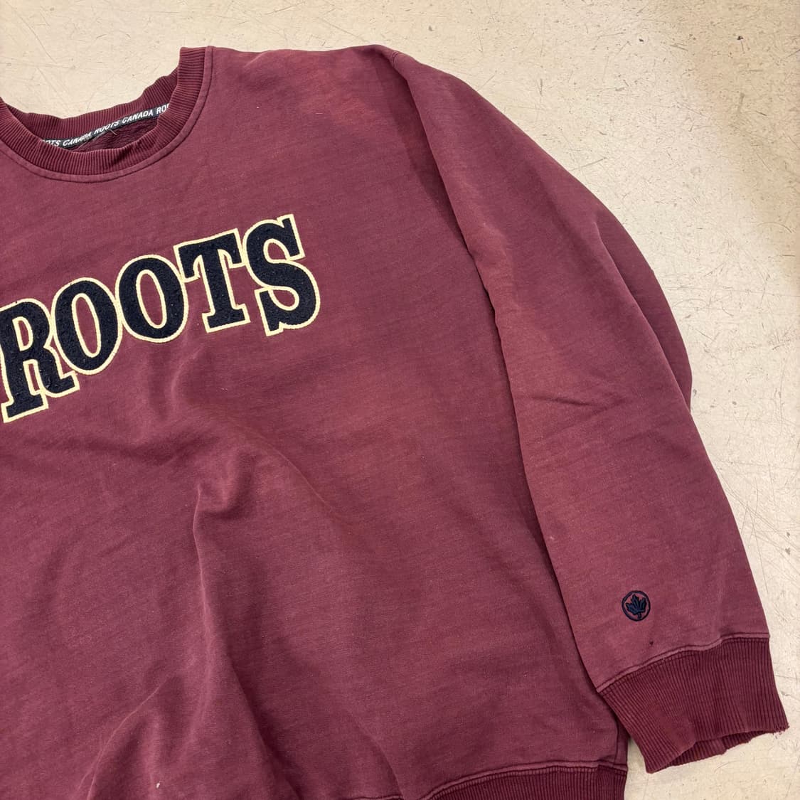 루츠 빅로고 버건디 맨투맨 상품이미지2