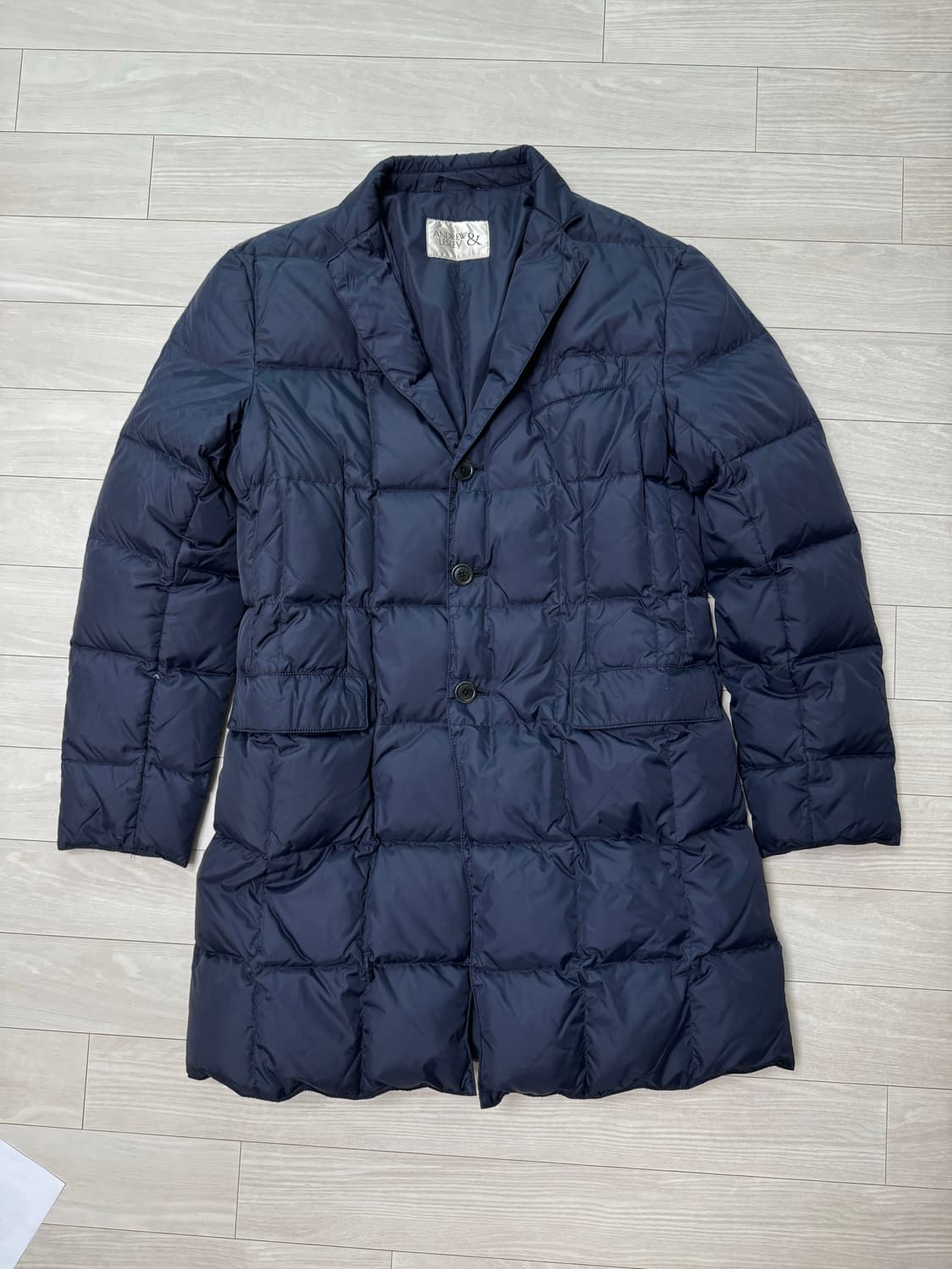 앤드류앤레슬리 덕다운 패딩코트 (체스터필드 코트 디자인) 상품이미지1
