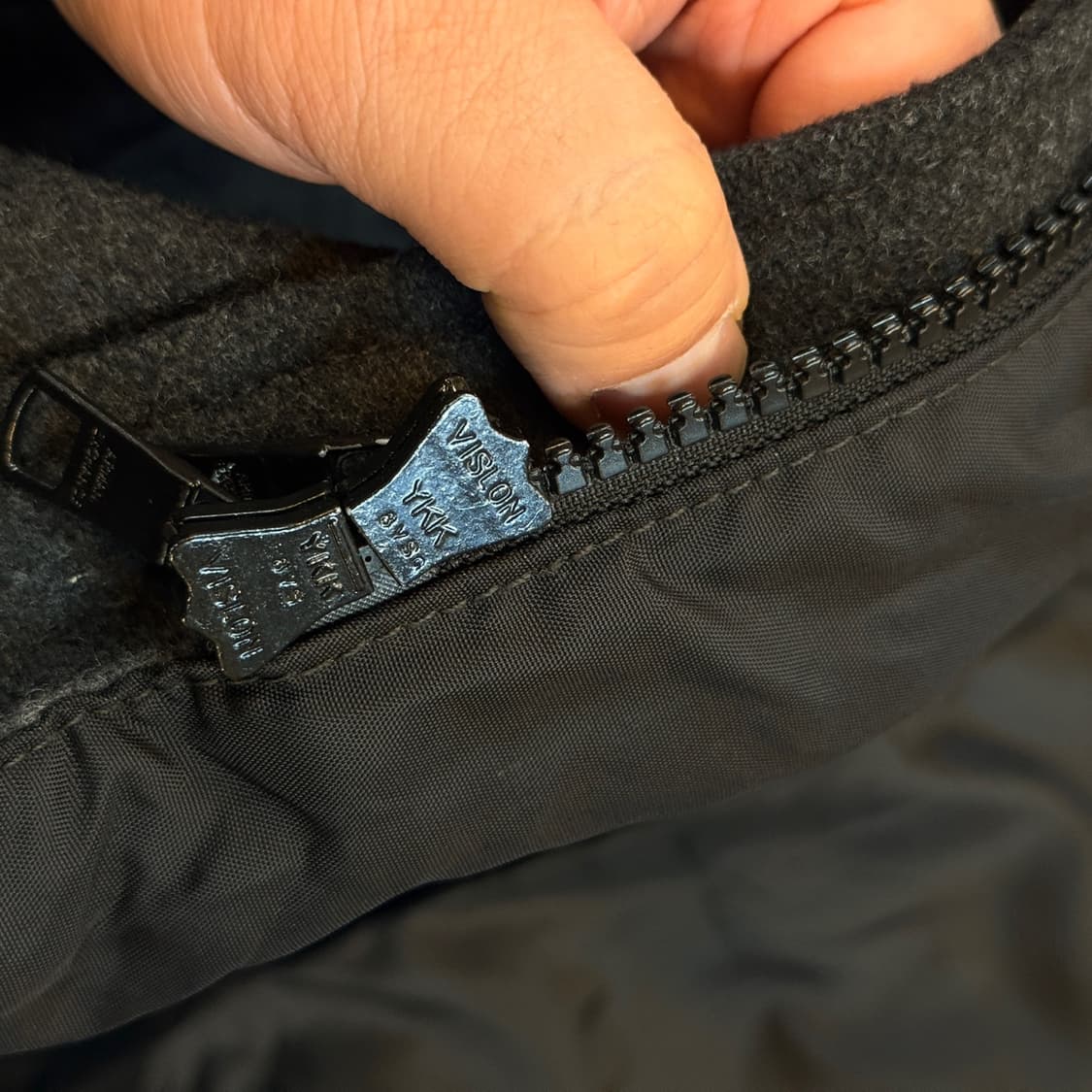 아르마니 익스체인지  울 베이스 사선지퍼 후드 자켓 숏코트 상품이미지10