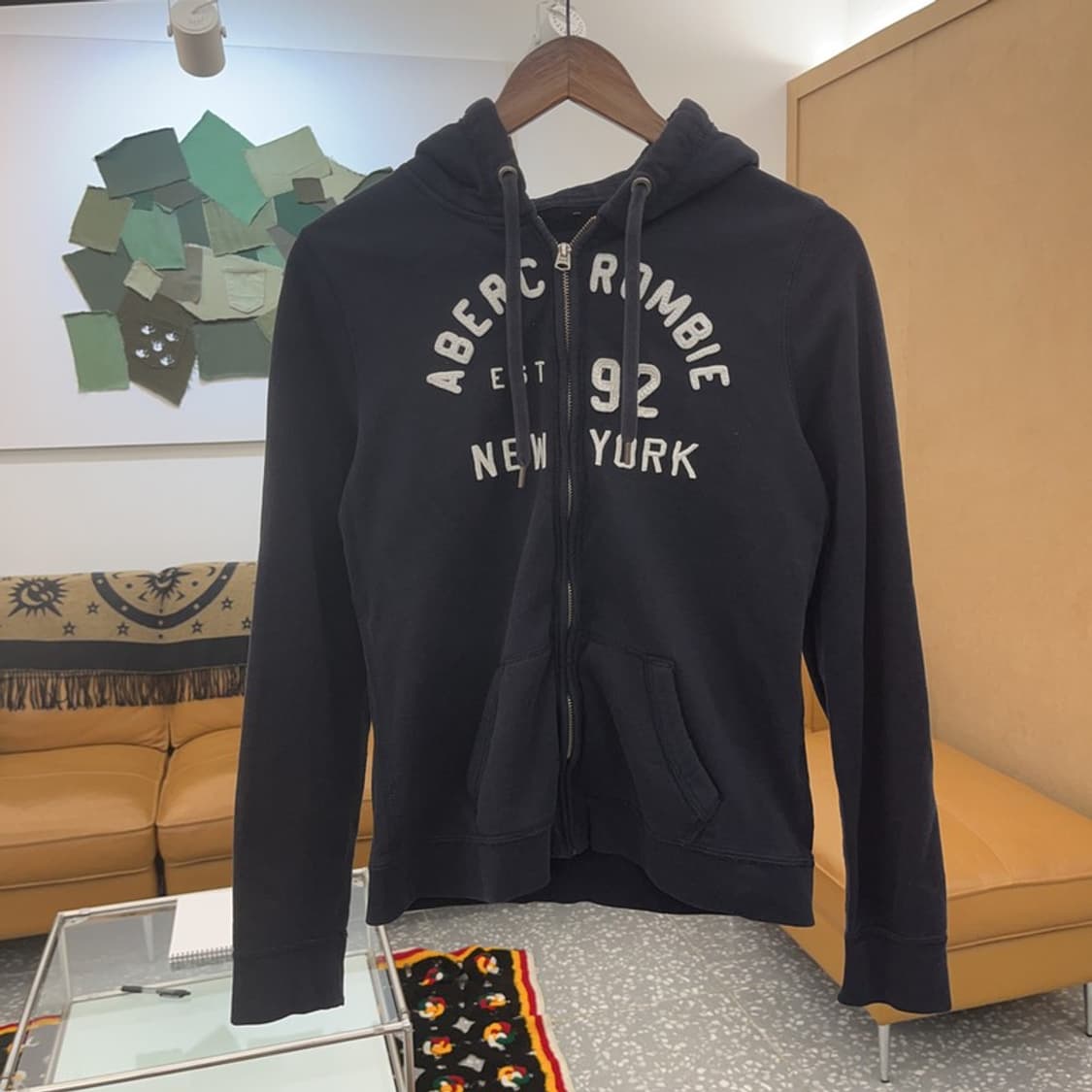아베크롬비 로고 슬림핏 후드집업 L C06411 상품이미지3