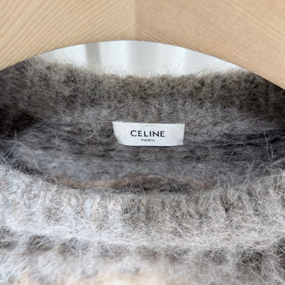 (S/L) / 셀린느 브러쉬드울 알파카 블렌드 니트 스웨터 상품이미지5