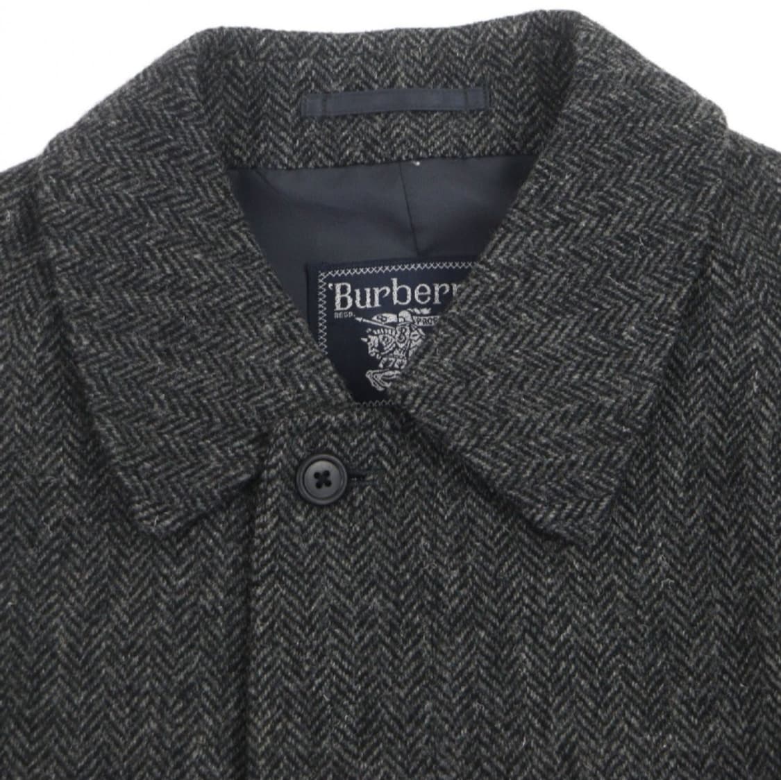 90s 버버리 브리트쉬 트위드 발마칸 코트 상품이미지2
