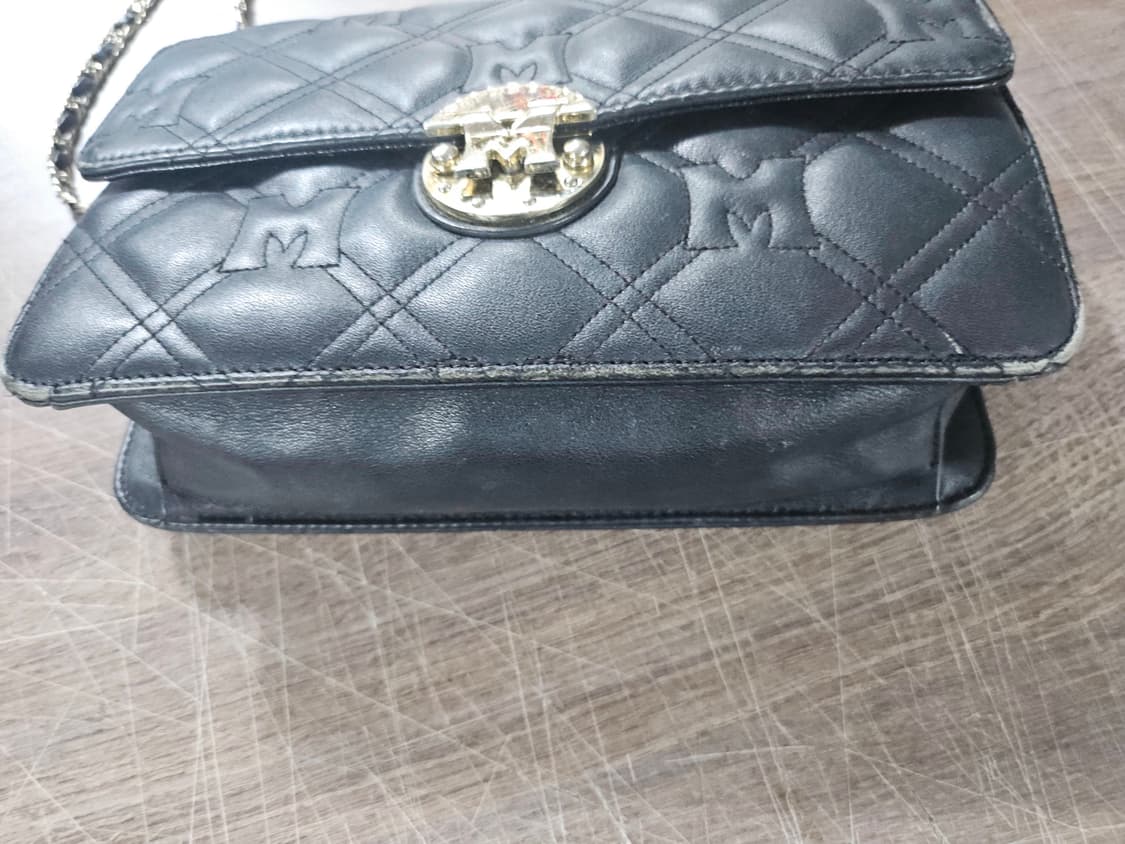 메트로시티 퀼팅 체인 크로스백 블랙 상품이미지4