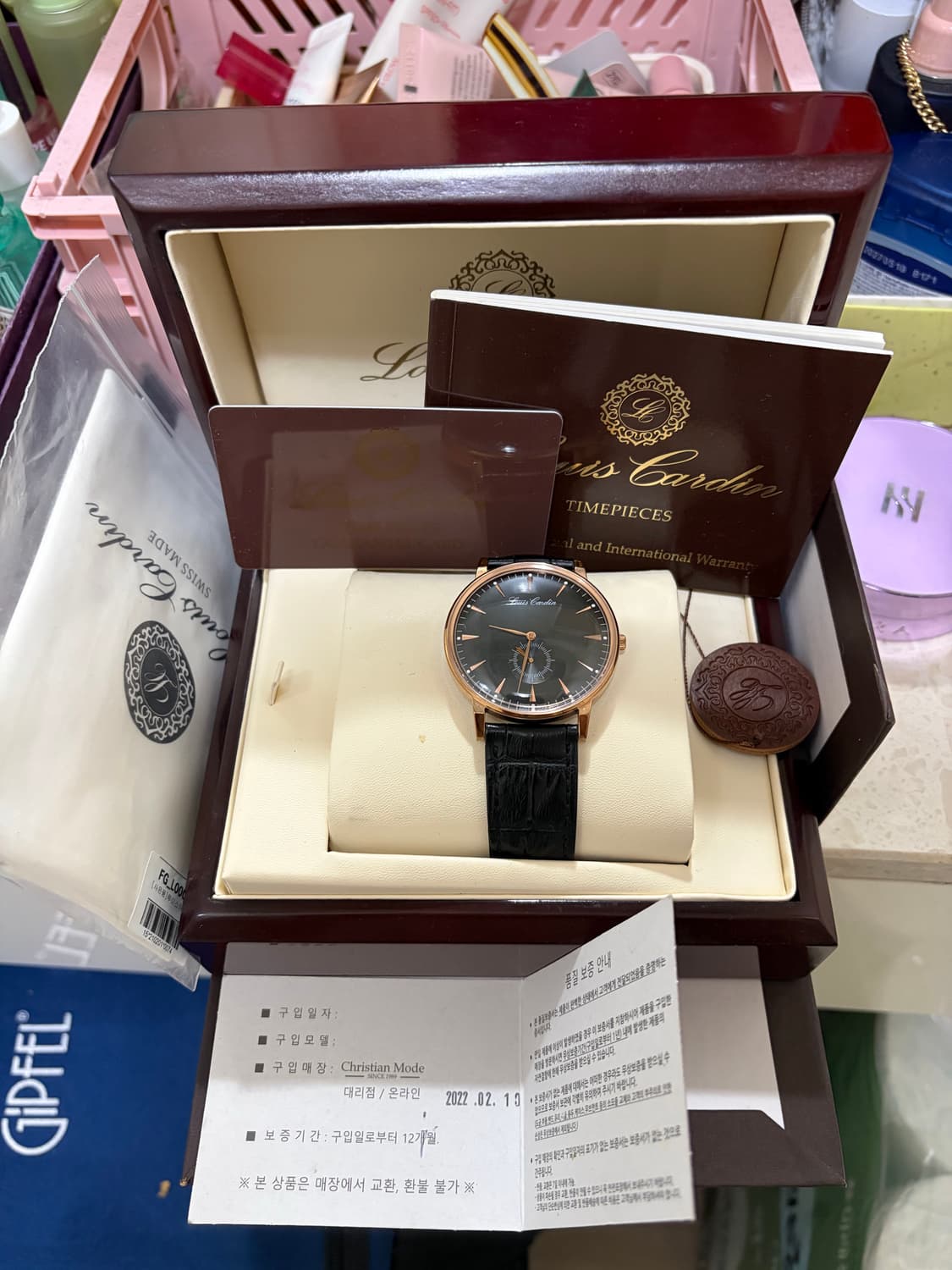 루이스카딘 남성가죽시계 상품이미지2