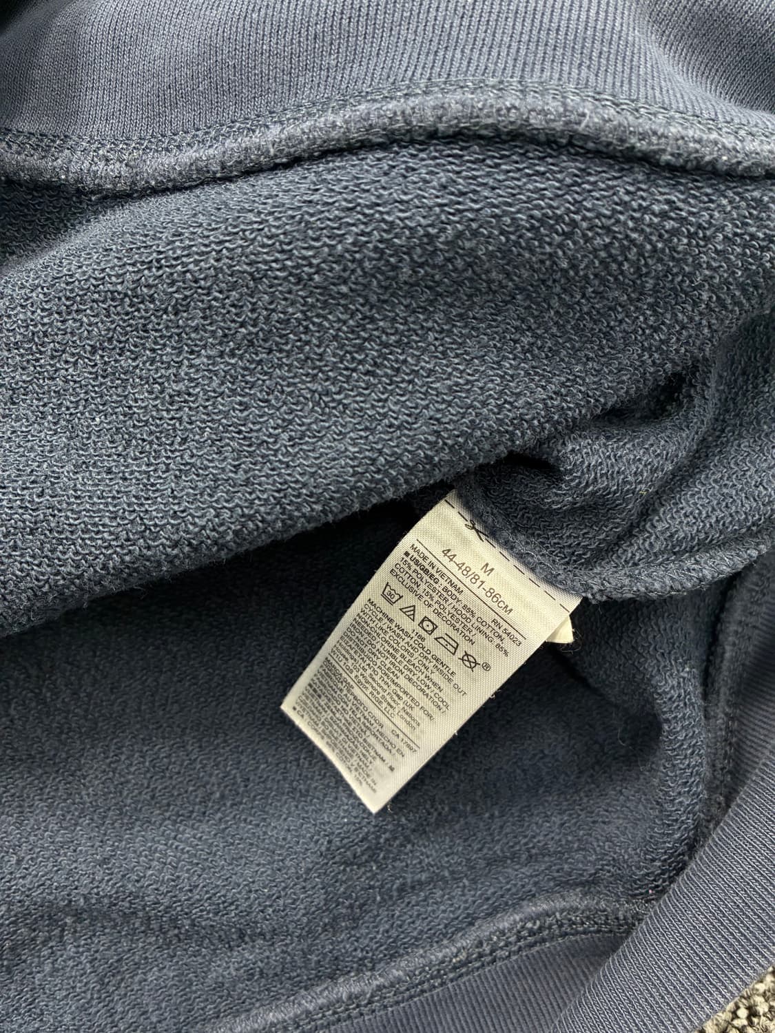 갭 네이비 성조기 빅로고 후드티 M 상품이미지8