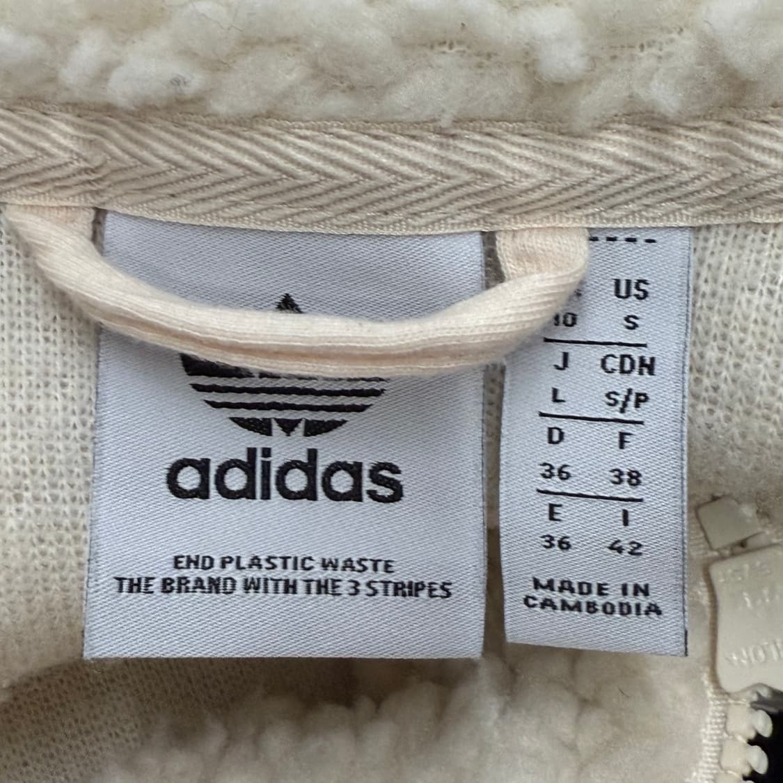 아디다스 후리스 양털 반집업  상품이미지5