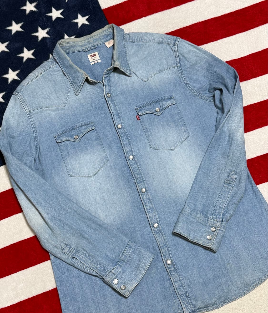 리바이스 웨스턴데님셔츠 Levi’s western shirt 빈티지 XL 상품이미지5