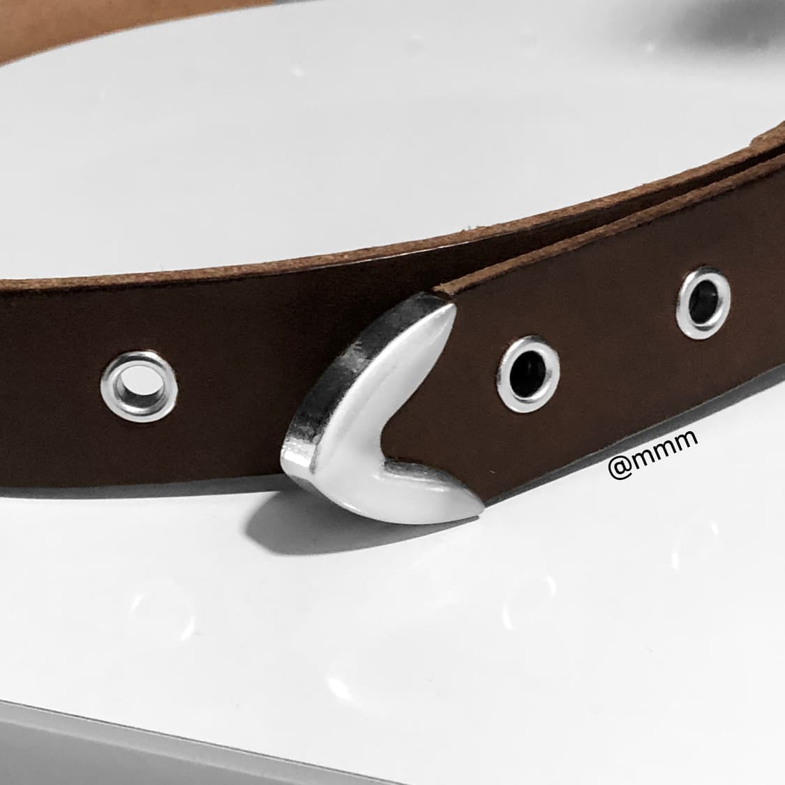 [Unisex] 아일렛 웨스턴 레더 벨트 브라운 상품이미지9