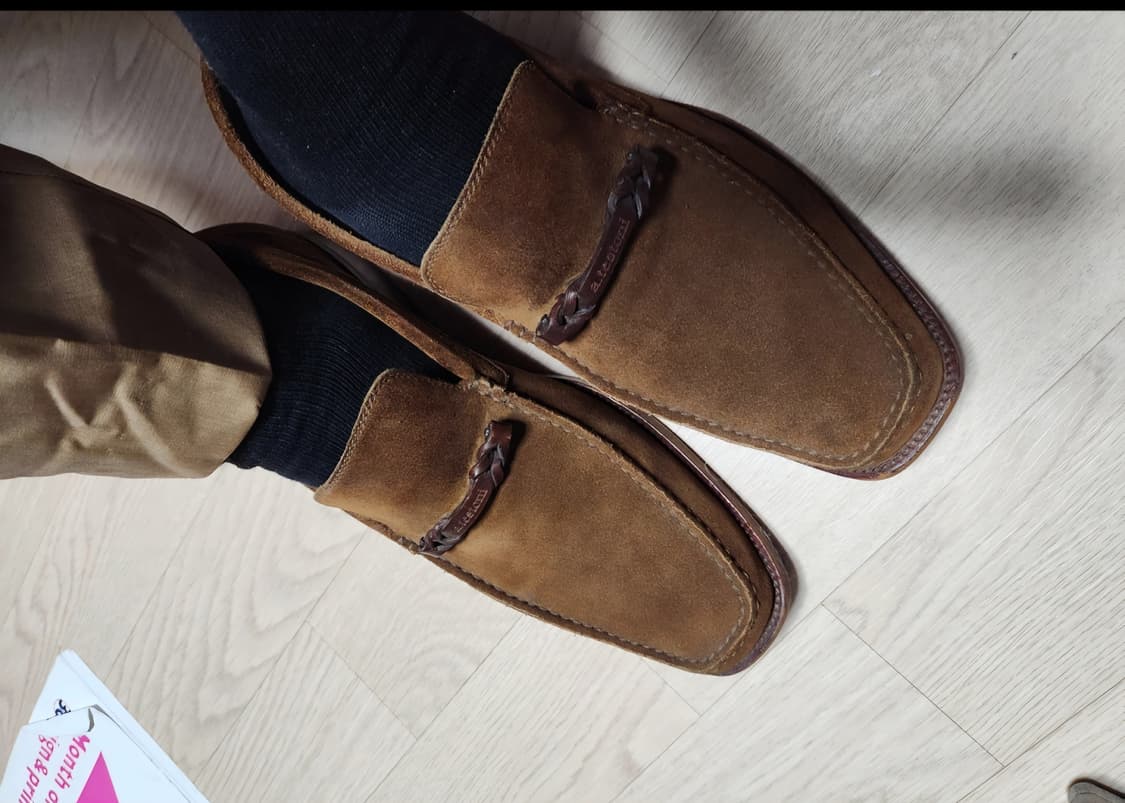 (ITALY)a.testoni 세미 스퀘어 토 라스트 스웨이드 테스토니  상품이미지8