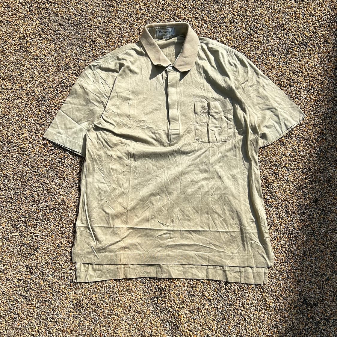 버버리(Burberry) 빈티지 카라넥 반팔티 상품이미지1