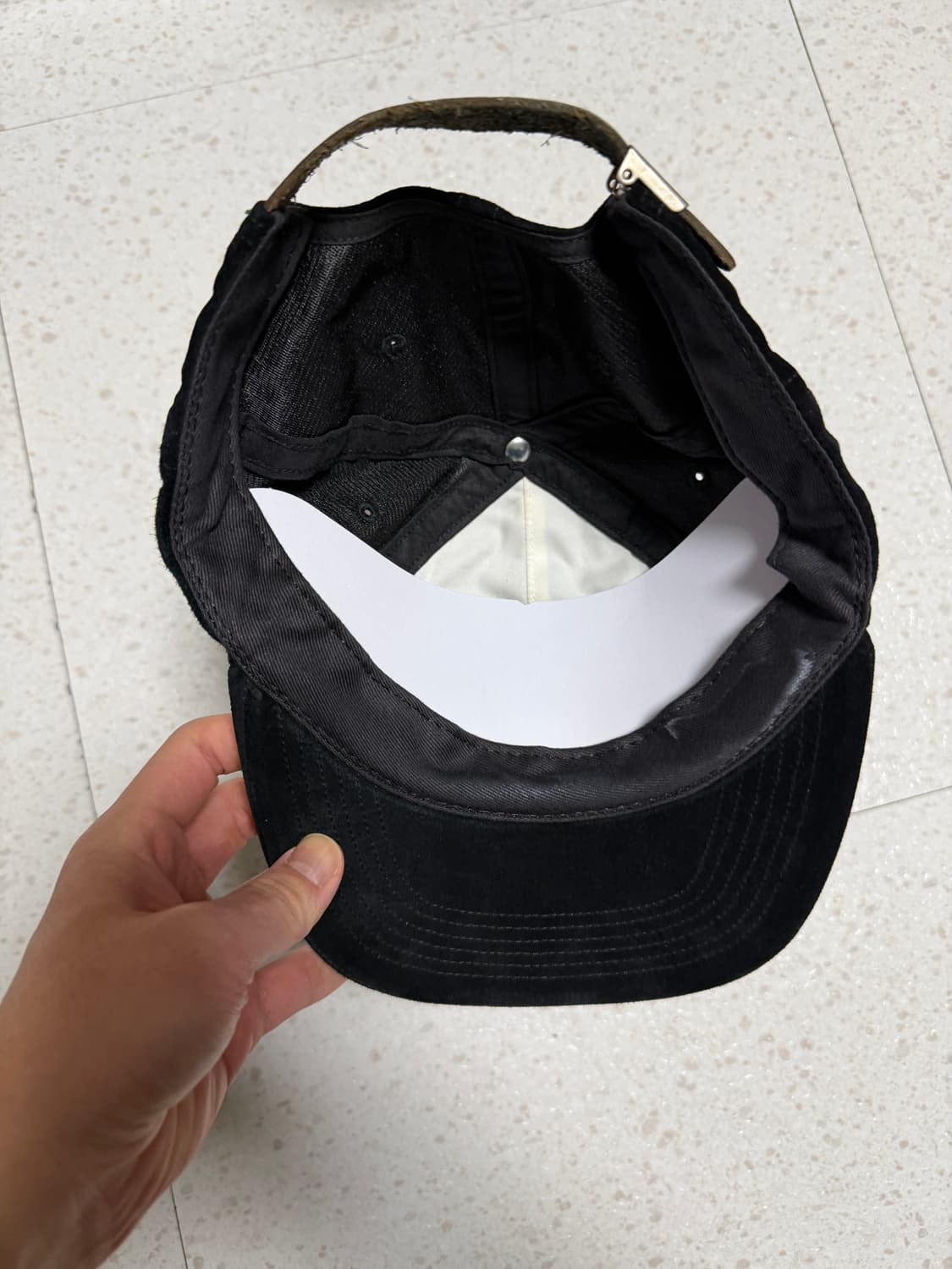 슈프림 코듀로이 캠프캡 블랙 상품이미지2