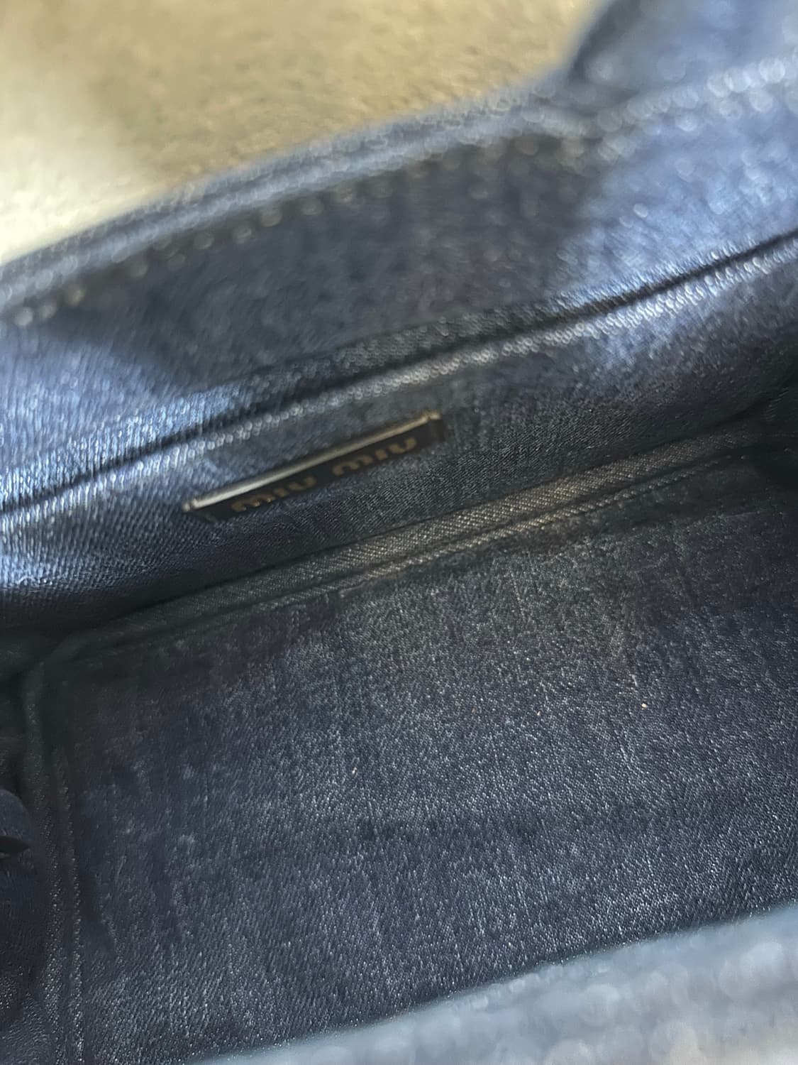 [SA급 정품] 미우미우 캔버스 데님 크로스백 상품이미지5