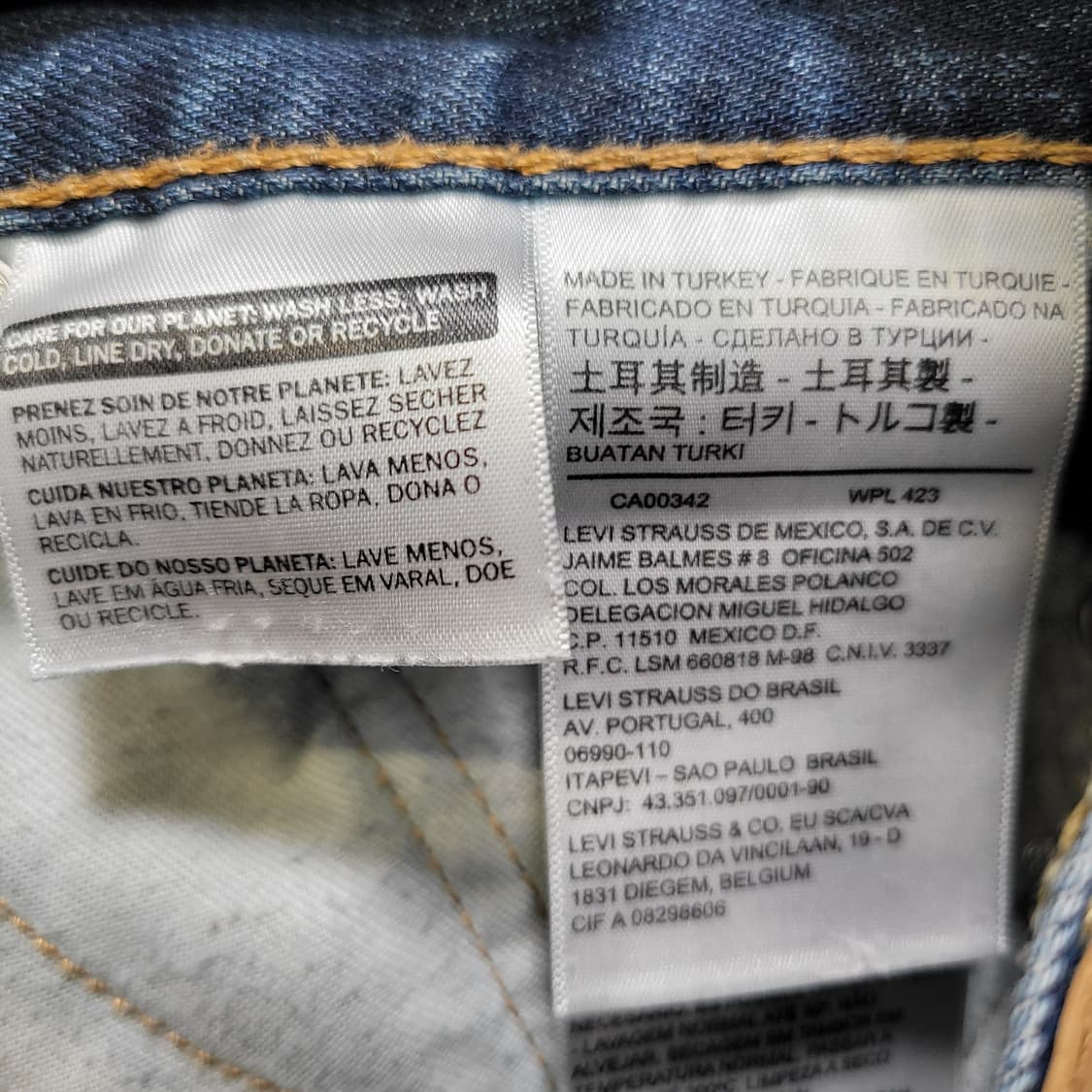 리바이스 504 데님 팬츠 상품이미지2