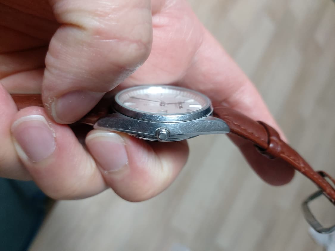 세이코 브라운 가죽 시계 상품이미지2