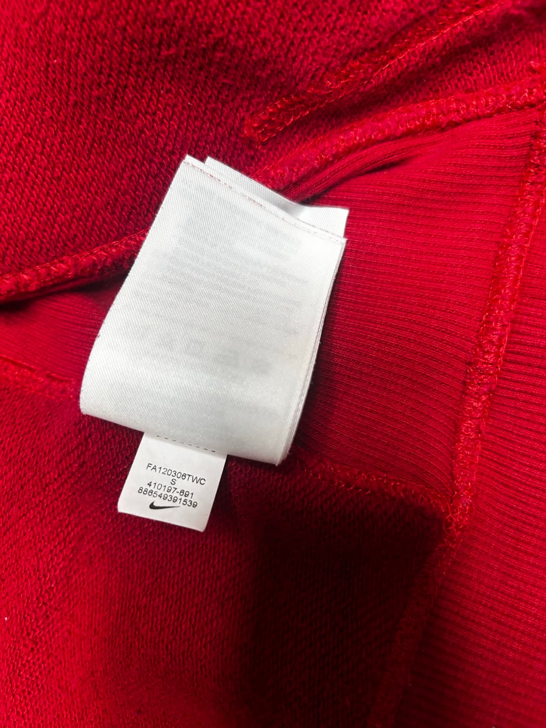 (택배포함)나이키 레드 후드집업 상품이미지4