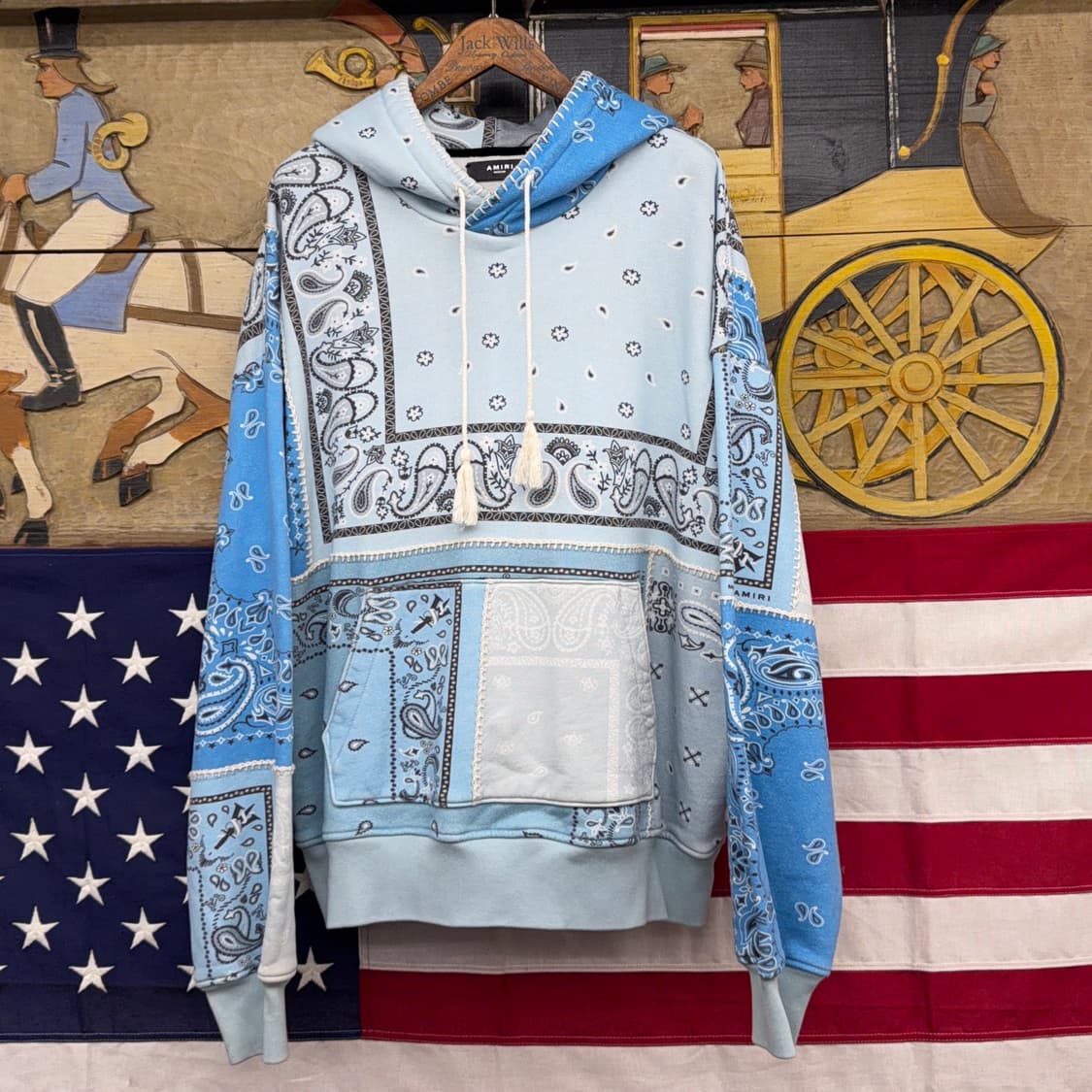 Amiri 아미리 블랭킷 스티치 후드 상품이미지1