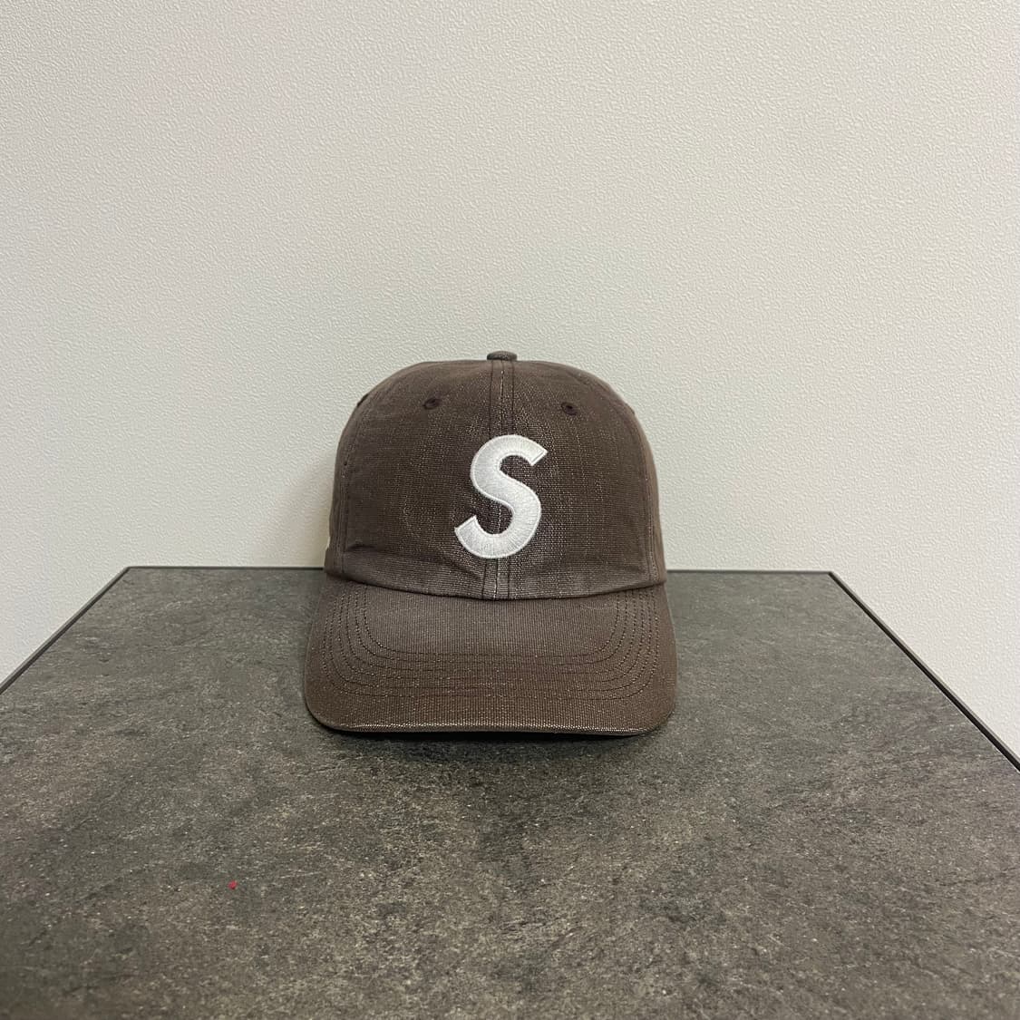(OS) 슈프림 S로고 볼캡 모자 워시드 브라운 상품이미지1