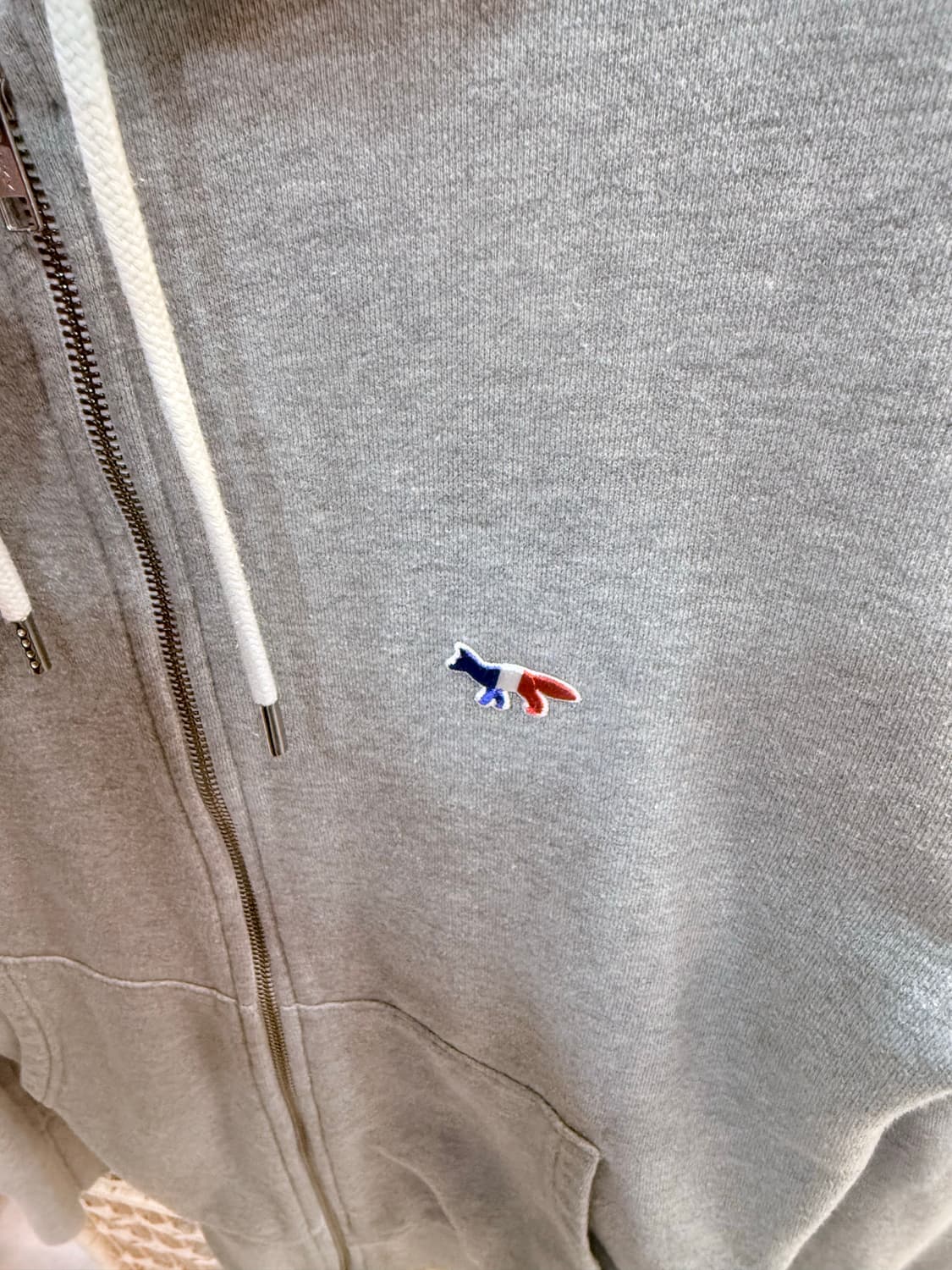 95 정품 메종키츠네 트리컬러 폭스 후드집업 팝니다 상품이미지3