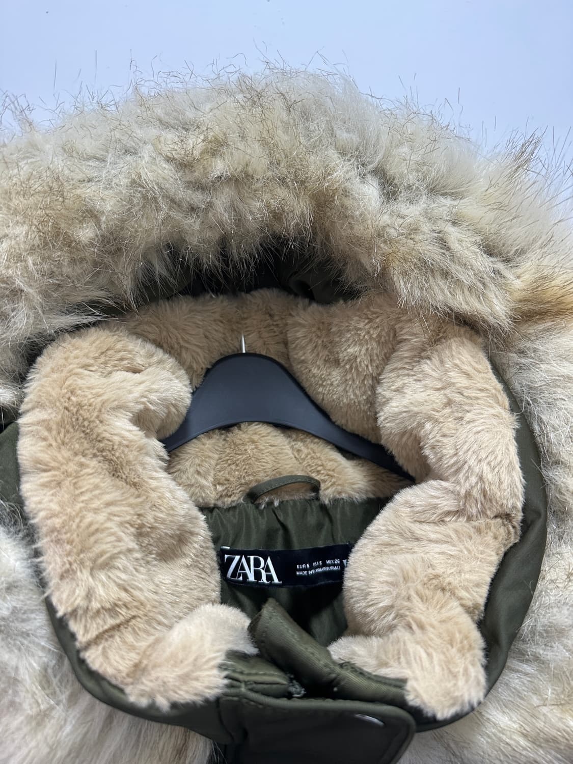 Zara khaki fur padding   상품이미지7