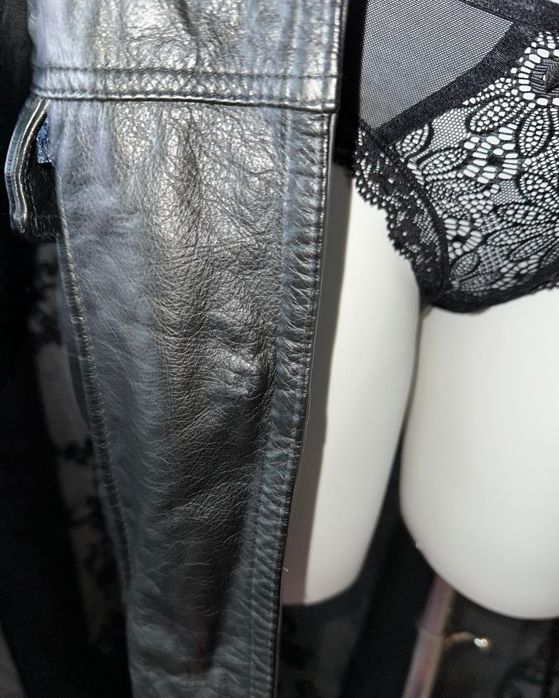 sheepskin black jacket 상품이미지3