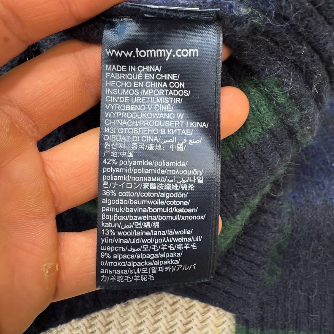 타미힐피거 반집업 패턴니트 r1928  상품이미지8