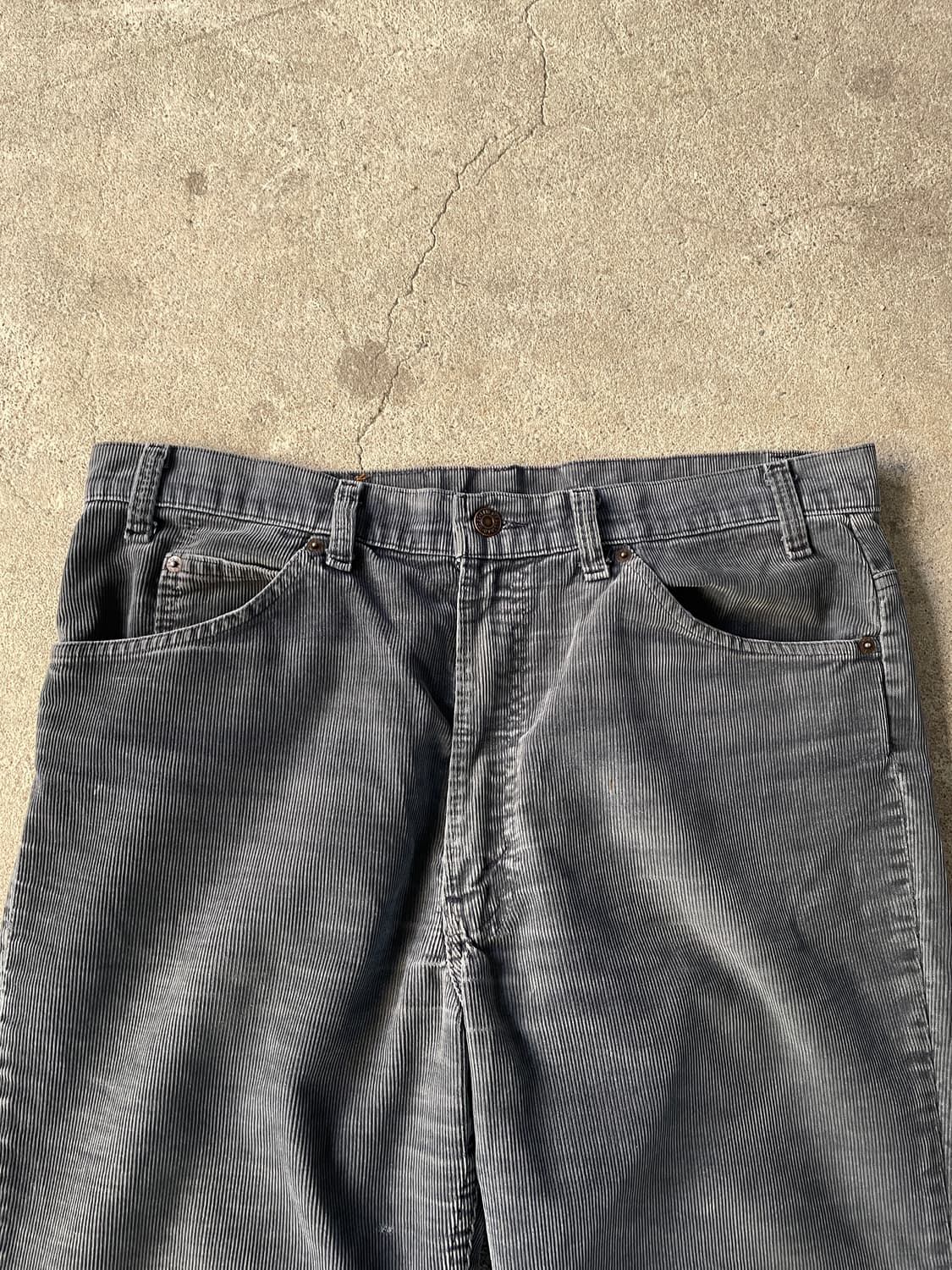 90s Levis 517 Coduroy Faded Dark Grey 상품이미지4