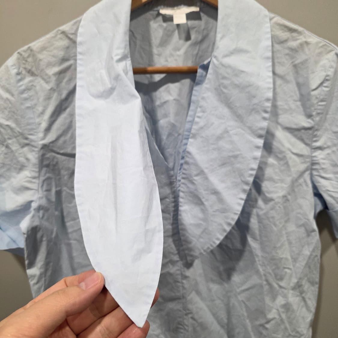 COS 코스 빅 칼라 반팔 셔츠 상품이미지4