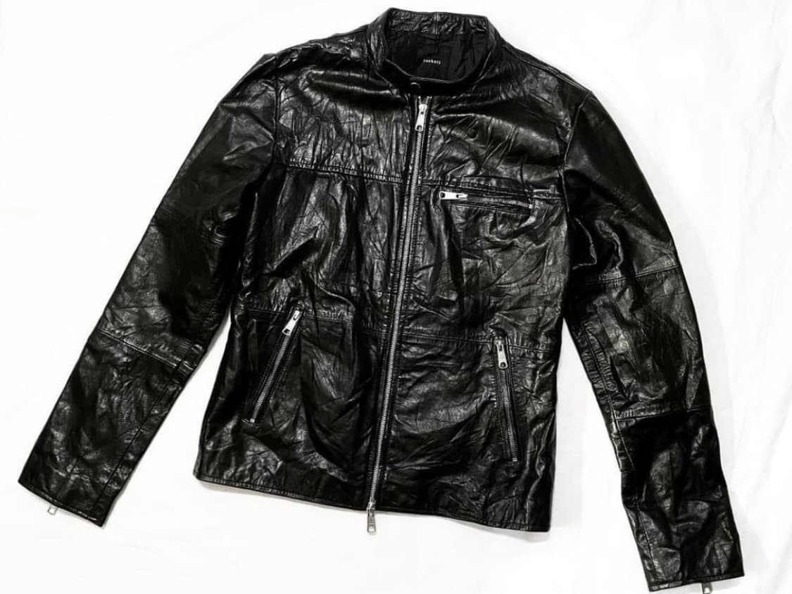빈티지 소가죽 바이커 자켓 상품이미지1