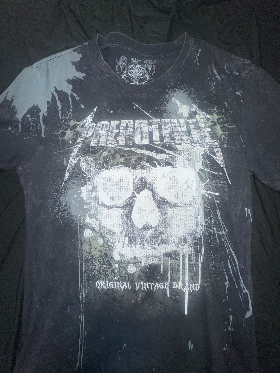 펑크 빈티지 해골 반팔 punk vintage skull 상품이미지2