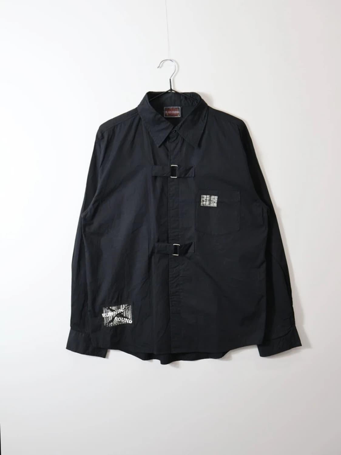 SLASH NUMBER Y2K Punk Buckle Shirt 상품이미지4