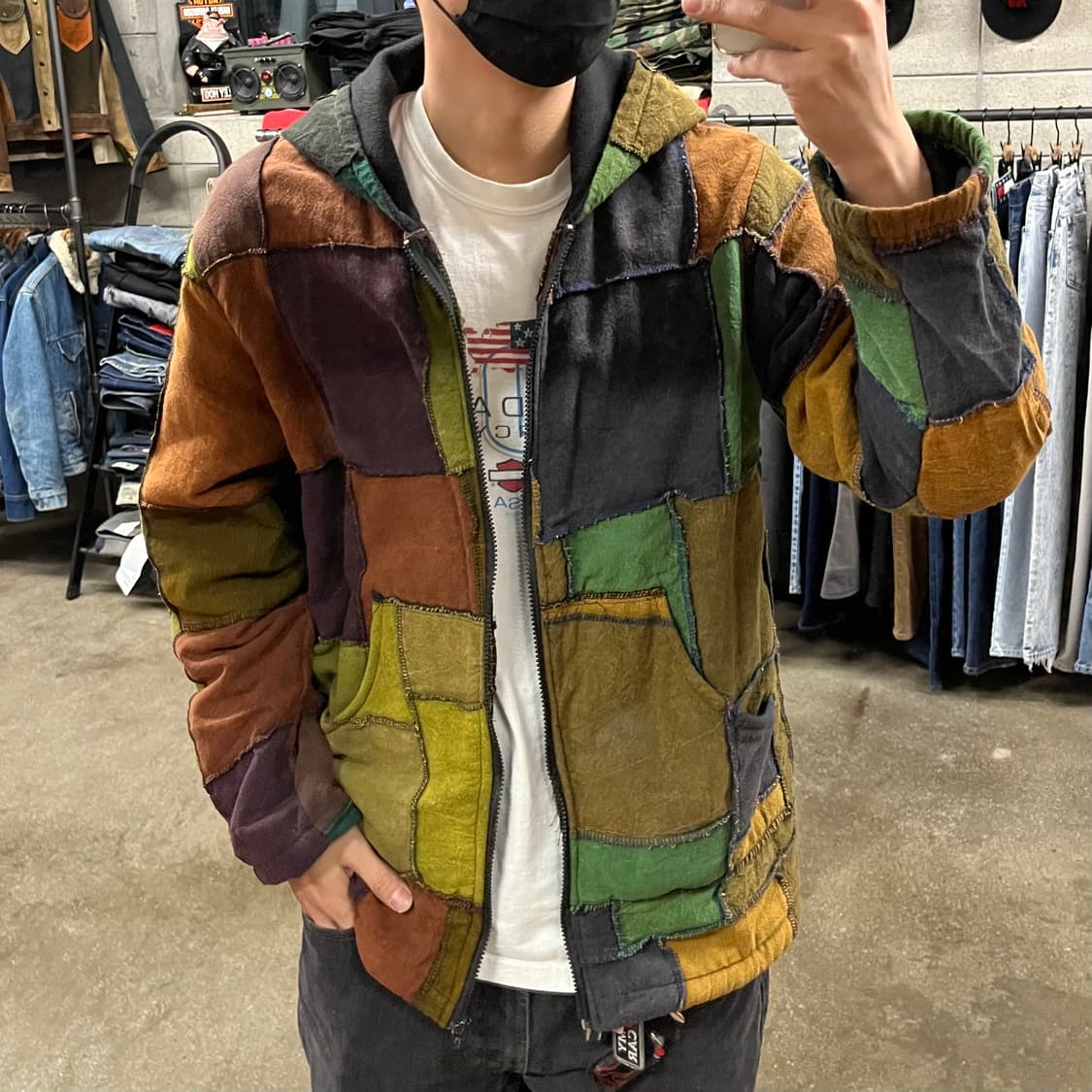 빈티지 패치워크 후드집업 (105) 상품이미지6